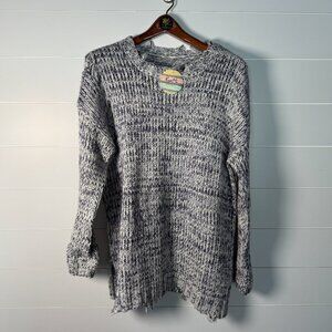 NWT:  Oversized Destroyed Cable Knit Sweater by Kye Mi Size Small